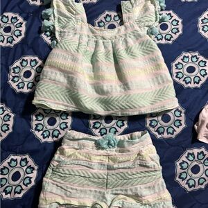 Shabby Chic Mint and White Garment